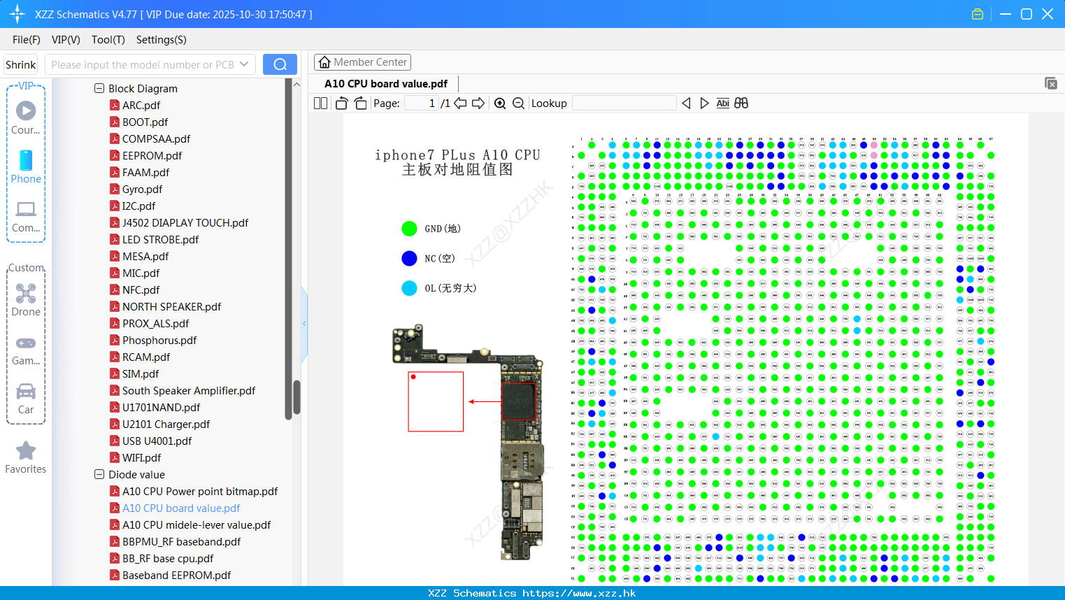 IPhone A10 CPU Board Value